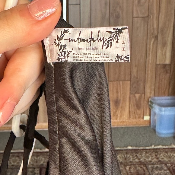 Intimately Free People Wrap Dress Floral Velvet - Picture 4 of 5